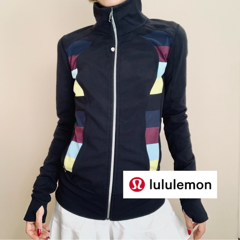 lululemon athletica Black Jacket with Multicolor Accents